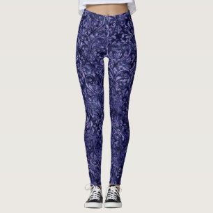 Purple Velvet Leggings