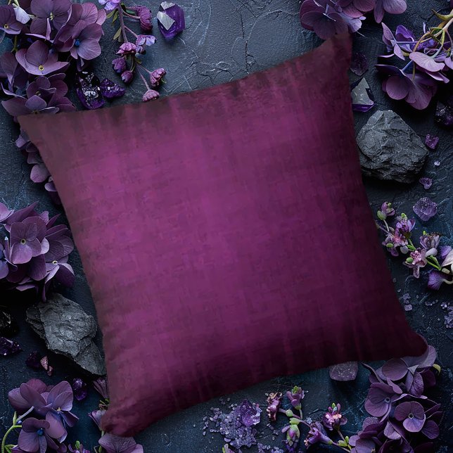 Purple Velvet Look Throw Pillow (Creator Uploaded)