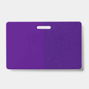 Purple Vertical Split Glitter Badge – Customisable ID Badge