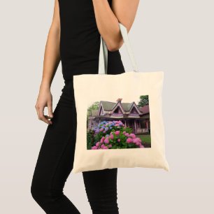 Purple Victorian Cottage - Martha's Vineyard Tote Bag