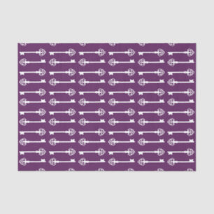 Purple Victorian Keys Tissue Paper