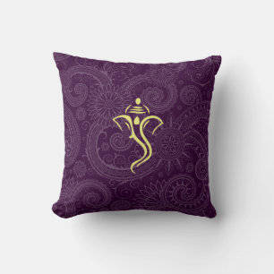 Purple Vinayaka Custom Pillows
