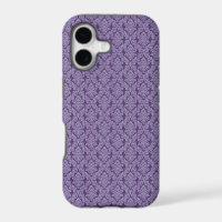Purple vintage damask ornament textile pattern