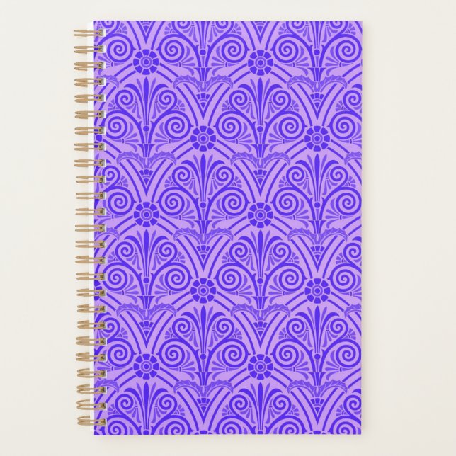Purple Vintage Pattern Planner (Front)