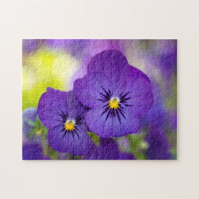 Purple Violas Jigsaw Puzzle (Horizontal)
