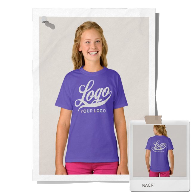 Purple Violet Company Logo Swag Business Kids Girl T-Shirt (Creator Uploaded)