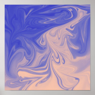 Purple, Violet, Desert Sand Liquid Art Poster 