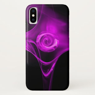 PURPLE VIOLET FRACTAL ROSE Case-Mate iPhone CASE