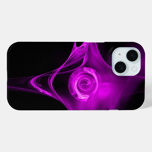 PURPLE VIOLET FRACTAL ROSE Case-Mate iPhone CASE (Back (Horizontal))