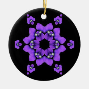 Purple Violet Kaleidoscope ornament