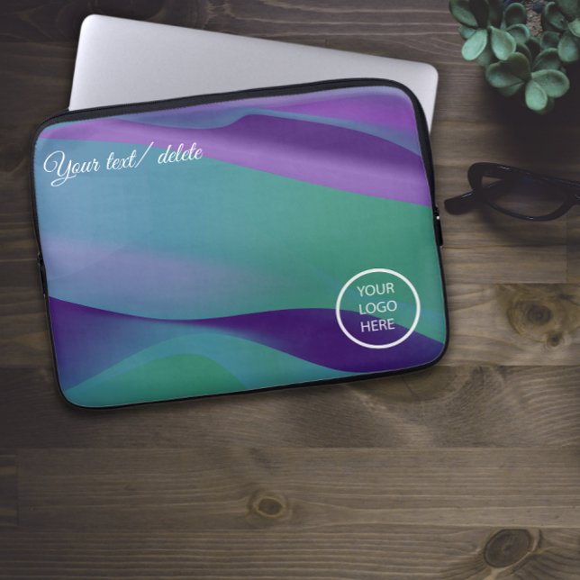 Purple violet minimalist with logo Electronics Bag (Creator Uploaded)