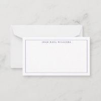 Purple Violet Professional Formal Thin Border