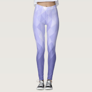 Purple violet triangle geometric squares leggings