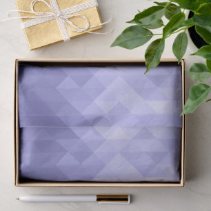 Purple violet triangle geometric squares tissue paper