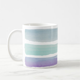 Purple violet watercolor coffee mug