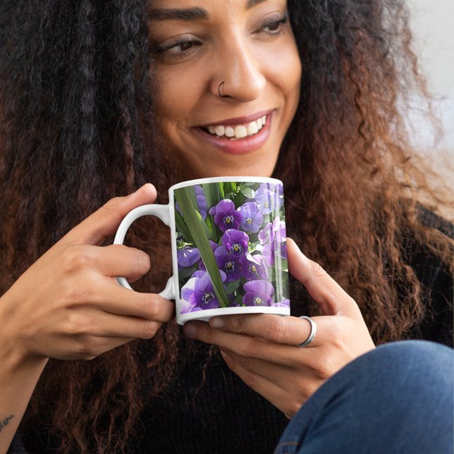 Purple Violets Coffee Mug (Creator Uploaded)
