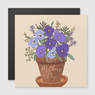 Purple Violets in a Pot – Mother’s Day Floral