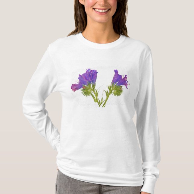 Purple vipers bugloss (echium plantagineum) T-Shirt (Front)