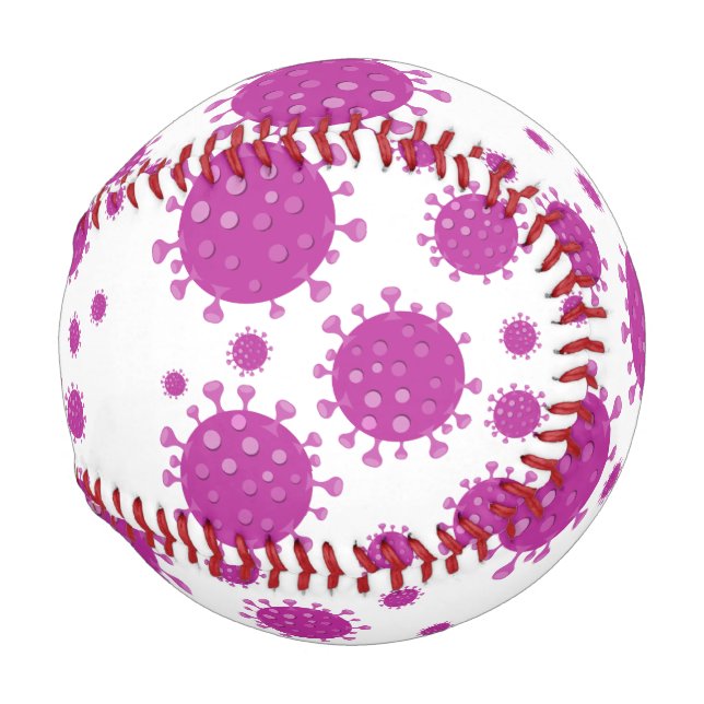 Purple Viral Particle Baseball (Back Left)