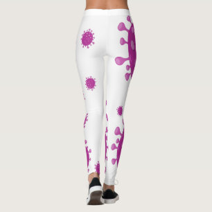 Purple Viral Particle Leggings