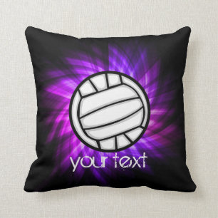 Purple Volleyball Cushion