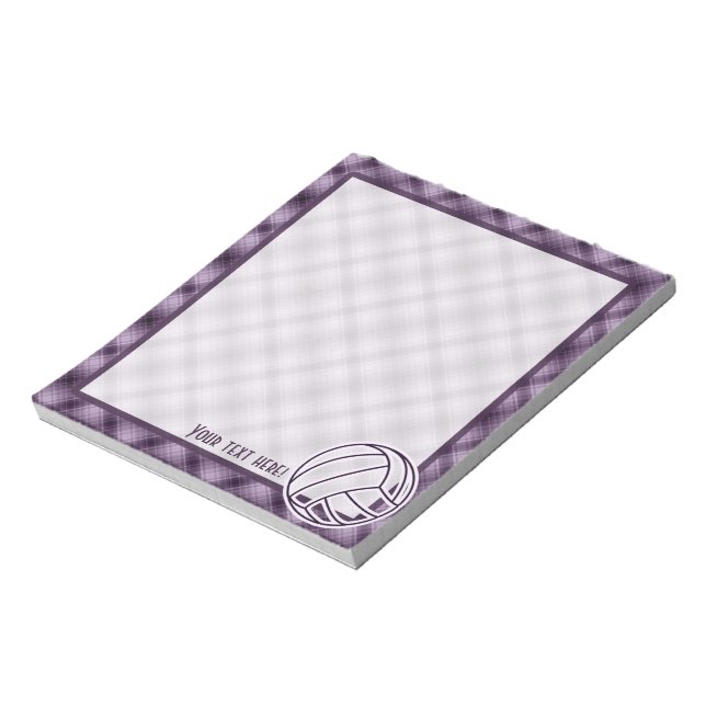 Purple Volleyball Notepad (Rotated)