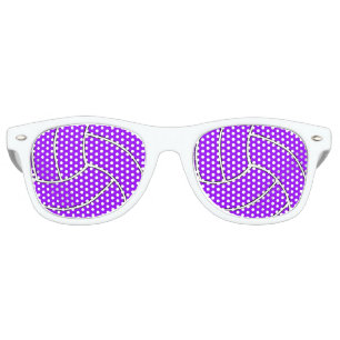 Purple Volleyball Party Shades Sunglasses