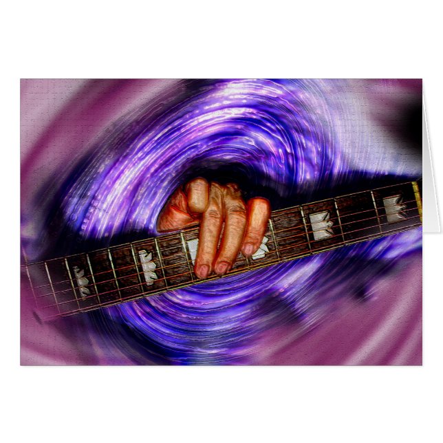 Purple Vortex Guitar Grip (Front Horizontal)