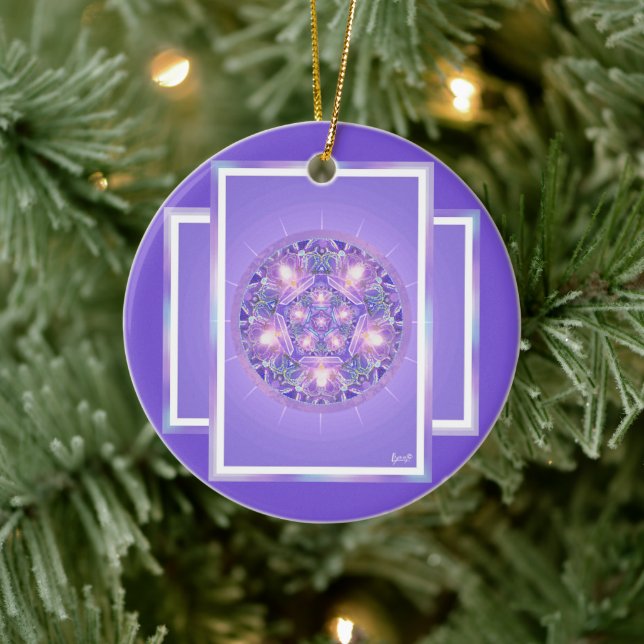 Purple W1 Ceramic Tree Decoration (Tree)
