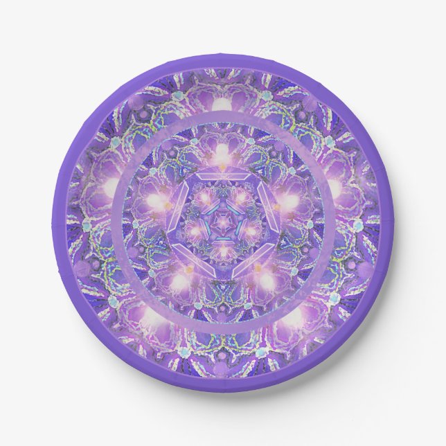 Purple W1 Paper Plate (Front)