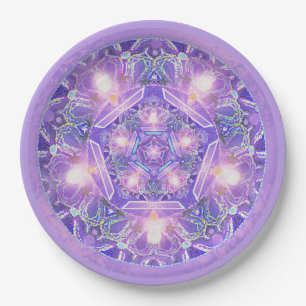 Purple W1 Paper Plate