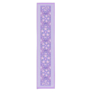 Purple W1 Short Table Runner