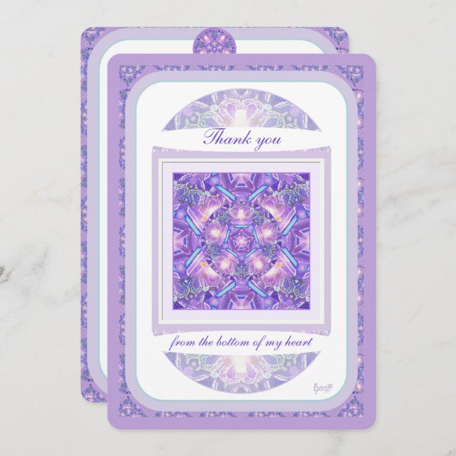 Purple W1 Thank You Card (Front/Back)