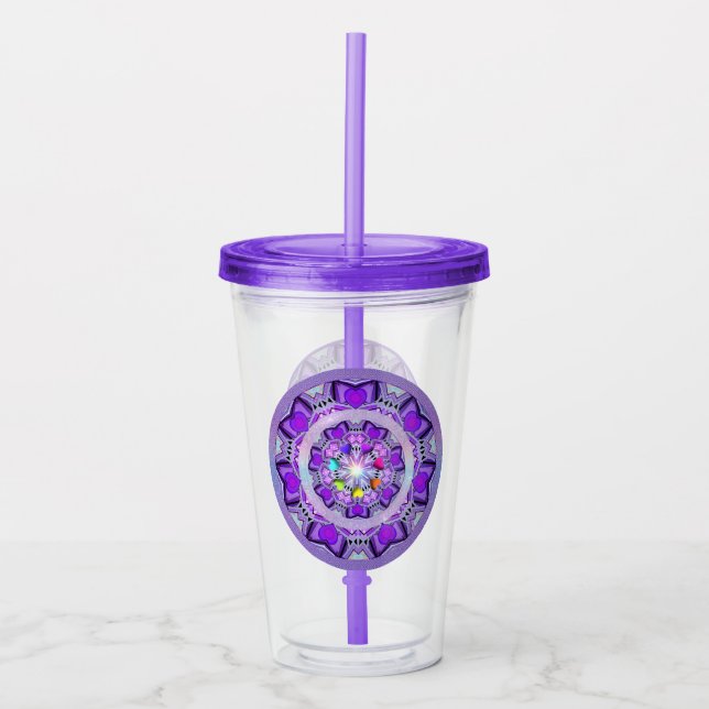 Purple W2 Acrylic Tumbler (Front)