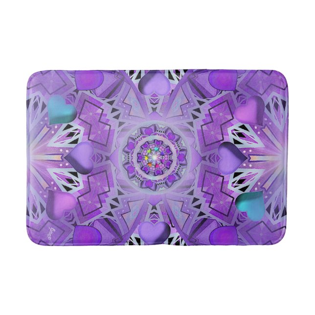 Purple W2 Bath Mat (Front)