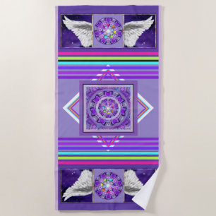 Purple W2 Beach Towel