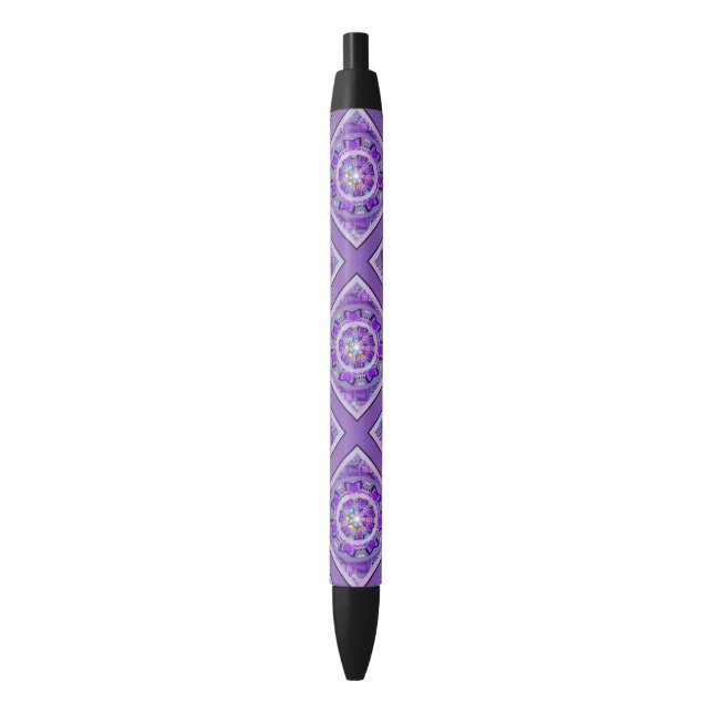 Purple W2 Black Ink Pen (Front Vertical)