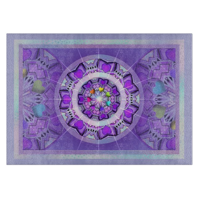 Purple W2 Cutting Board (Front)
