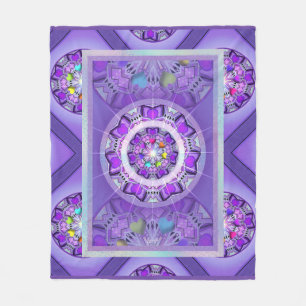 Purple W2 Fleece Blanket