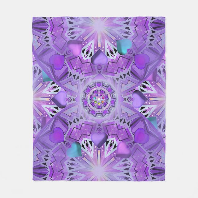 Purple W2 Fleece Blanket (Front)