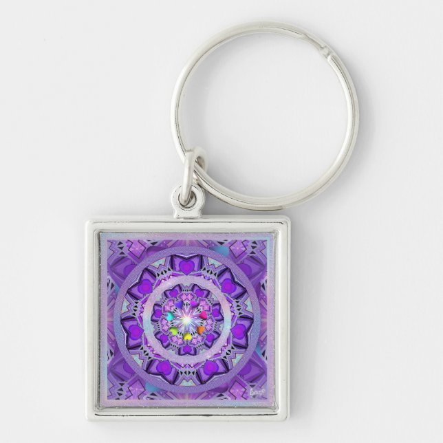 Purple W2 Key Ring (Front)