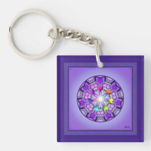 Purple W2 Key Ring