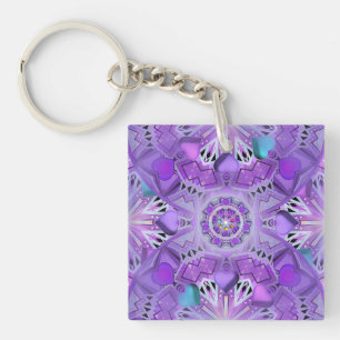 Purple W2 Key Ring