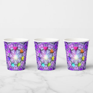 Purple W2 Paper Cups