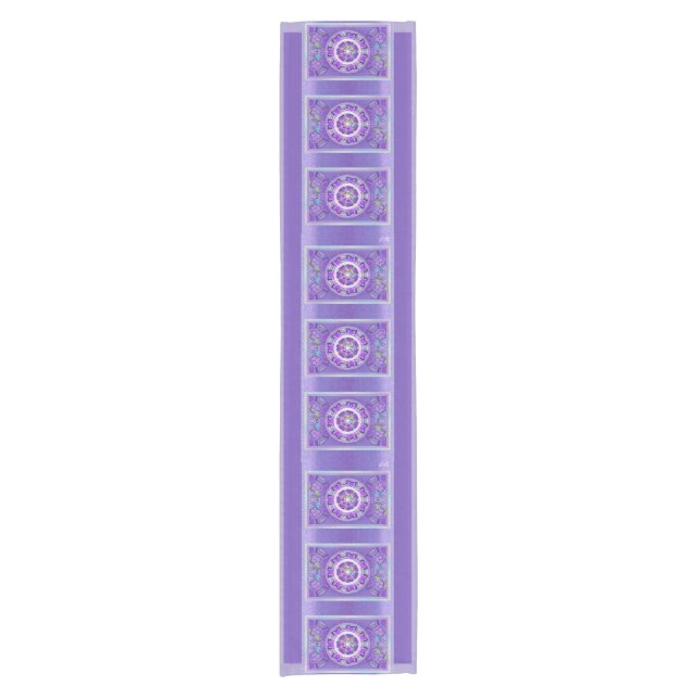 Purple W2 Short Table Runner (Front)
