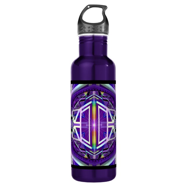 Purple W3 710 Ml Water Bottle (Front)