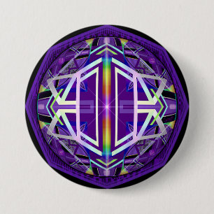 Purple W3 7.5 Cm Round Badge
