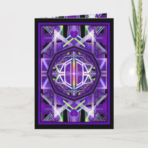 Purple W3 birthday card