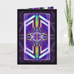 Purple W3 birthday card