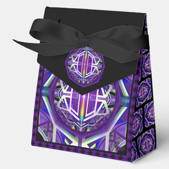 Purple W3 Favour Box (Front)